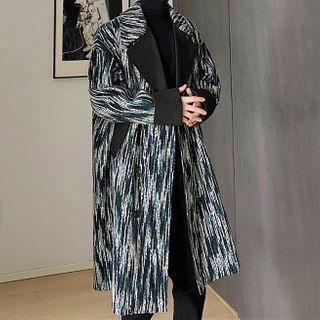 Tree Pattern Oversize Long Coat
