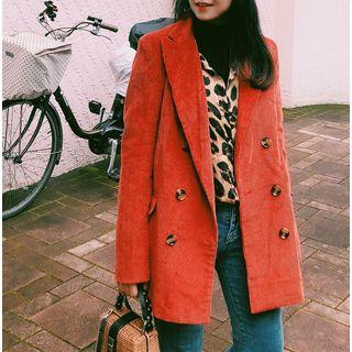Double Breast Corduroy Blazer