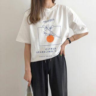 Citrus Printed Short-sleeve T-shirt