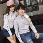 Coupe Matching Embroidered Long-sleeve Shirt