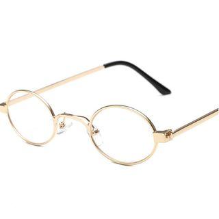 Oval Metal Frame Eyeglasses