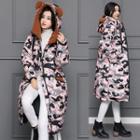Bear Ear Hooded Long Padded Coat