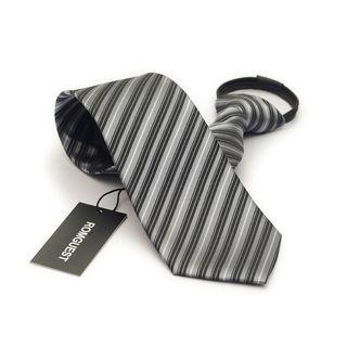 Pre-tied Neck Tie (8cm) Gray - One Size