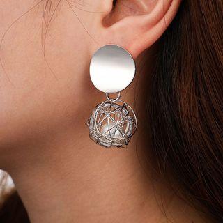 Faux Pearl Bird Nest Drop Earring