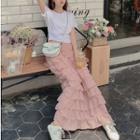 Short-sleeve T-shirt / Maxi Skirt / Set