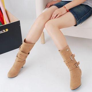Strapped Mid Cuff Boots