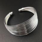 Alloy Layered Open Bangle As Shown In Figure - One Size