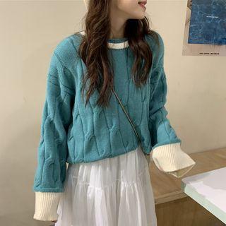 Oversize Cable Knit Sweater