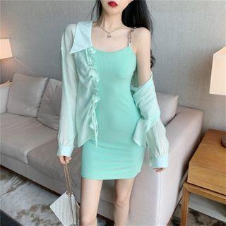 Spaghetti Strap Mini Dress / Shirt