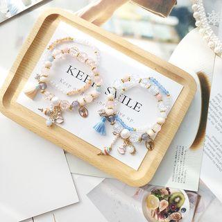 Alloy Lollipop Tassel Bead Bracelet