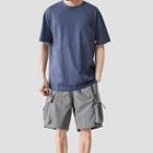 Short-sleeve T-shirt / Drawstring Cargo Shorts