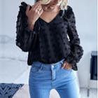 V-neck Long Sleeve Shirt
