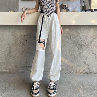 Cutout Jogger Sweatpants