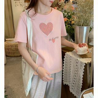 Heart Patch Short Sleeve Tee