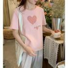 Heart Patch Short Sleeve Tee