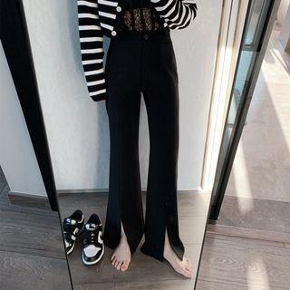 Loose Fit Slit Dress Pants