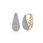 Brilliant Plated Champagne Gold Earrings With Cubic Zircon Champagne - One Size