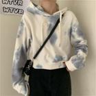 Tie-dyed Crop Hoodie
