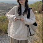 Quilted V-neck Loose Jacket