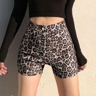 Leopard Bike Shorts