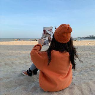 Round Neck Plain Sweatshirt