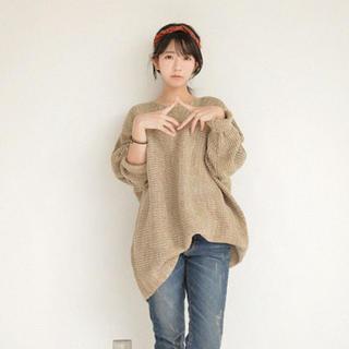 Drop-shoulder Oversized Sweater
