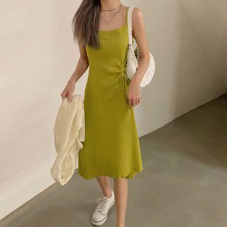 Square-neck Knit Skinny Dress