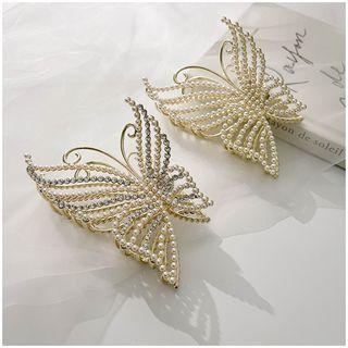 Pearl Alloy Butterfly Hair Claw