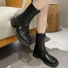 Platform Block Heel Short Boots (various Designs)