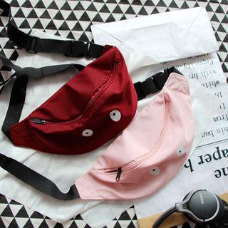 Eyes Print Nylon Waist Bag