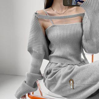 Set: Camisole Top + Loose Cape Top