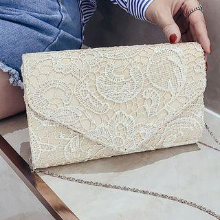 Lace Chain Strap Shoulder Bag