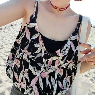 Floral Print Chiffon Camisole Top