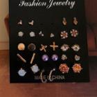 Set: Rhinestone Earring (assorted Designs) Set Earring - D61a - One Size