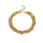 Chained Necklace 2705 - Gold - One Size