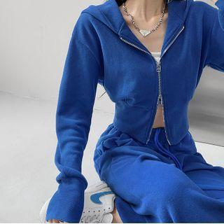 Hooded Crop Jacket In 6 Colors