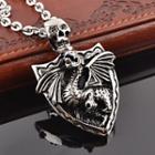 Dragon Pendant Necklace With 50cm Chain - One Size