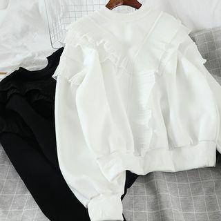 Ruffle Oversize Pullover
