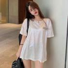 Glitter Loose-fit Printed T-shirt