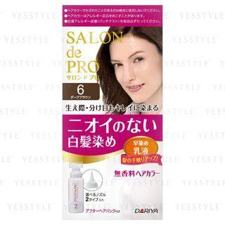 Dariya - Salon De Pro Hair Color Fast Dyeing Emulsion (#6 Dark Brown) 1 Set
