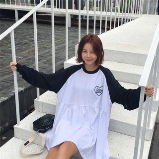 Long-sleeve Raglan Loose-fit Top