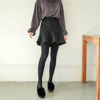Ruffle-hem Mini Skort