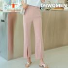 Plus Size Slit Boot-cut Sweatpants