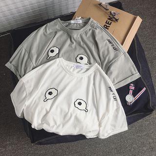 Dropped Shoulder Applique Top