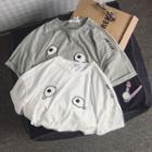 Dropped Shoulder Applique Top