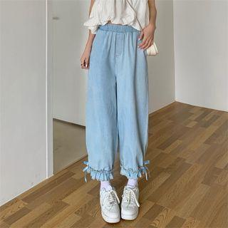 Ruffled Harem Jeans