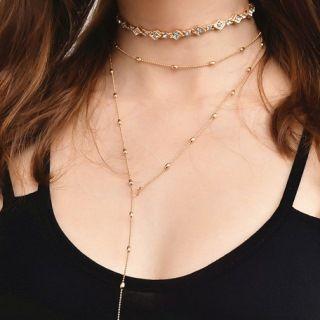 Rhinestone / Beaded Necklace
