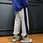 Two-tone Drawstring-cuff Loose Fit Pants