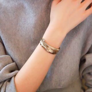 Feather Open Bangle
