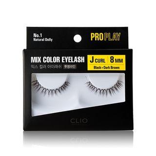 Clio - Pro Play Mix Color Eyelash #001~006 (6 Types) #006 Romantic Pink